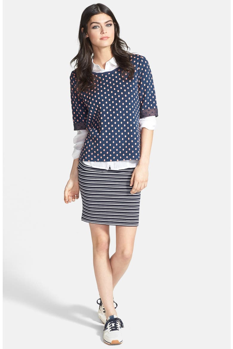 Cotton & Silk Shirt, Alternate, color, WHITE