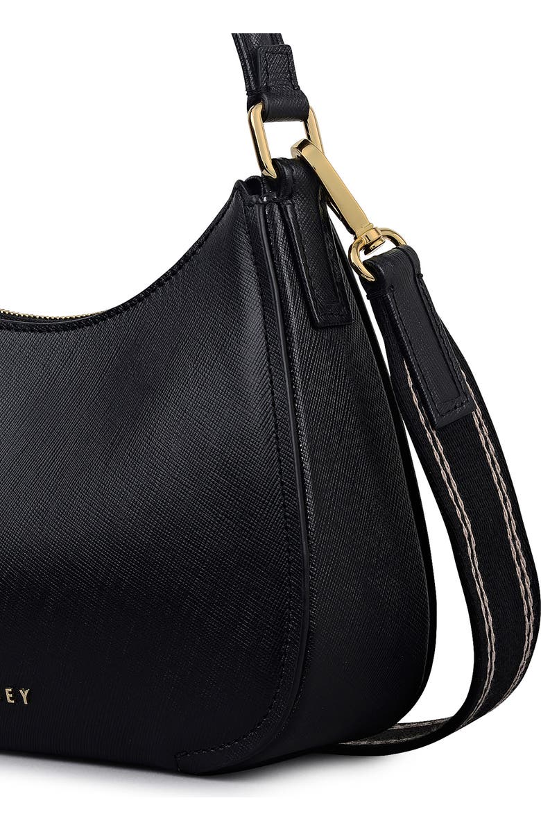 Radley Medium Crosby Leather Shoulder Bag, Alternate, color, Black