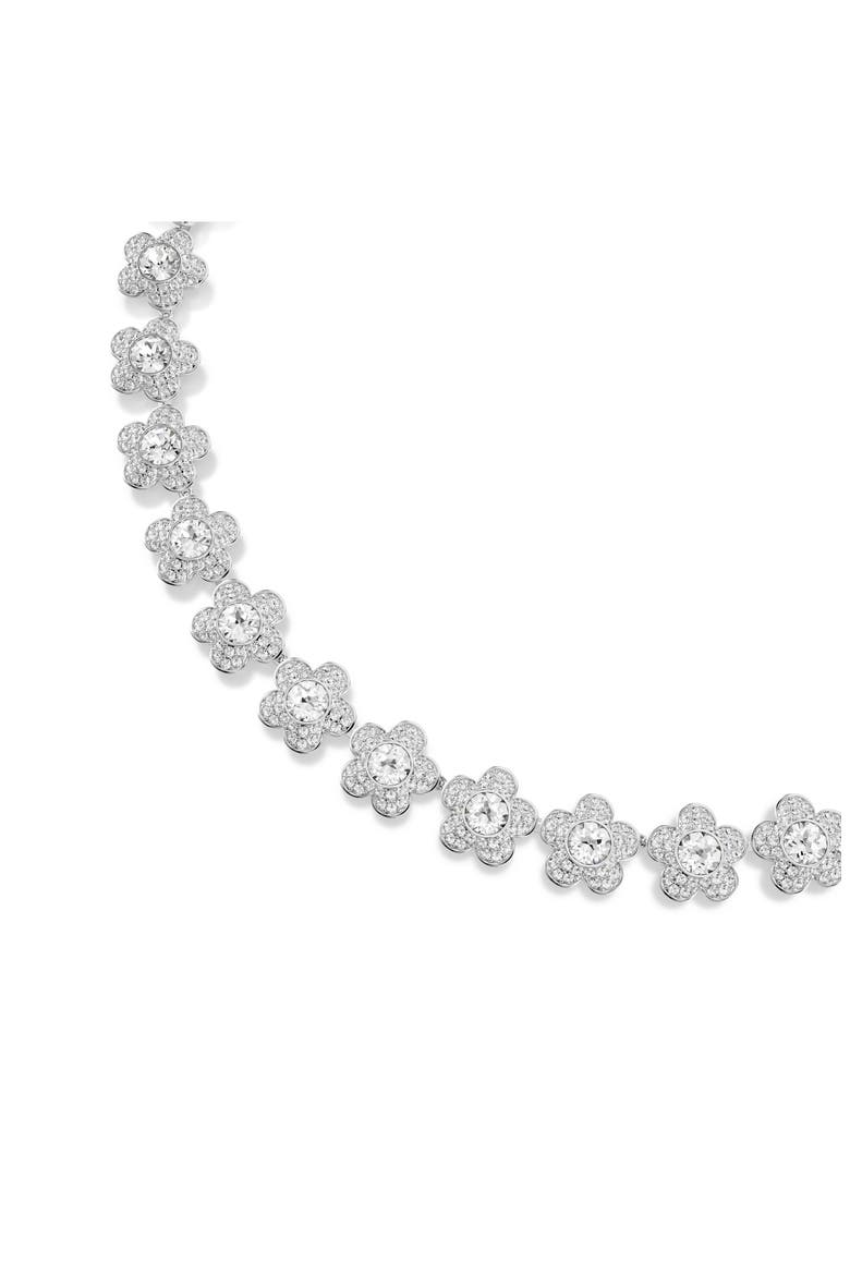 x Ariana Grande Crystal Collar Necklace, Alternate, color, SILVER/ WHITE