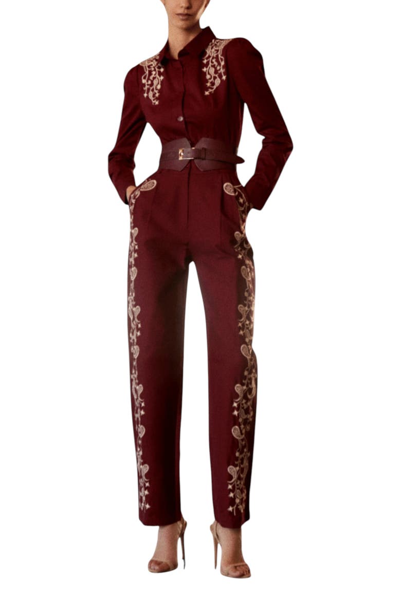 Bare Jumpsuit, Main, color, Burgundy