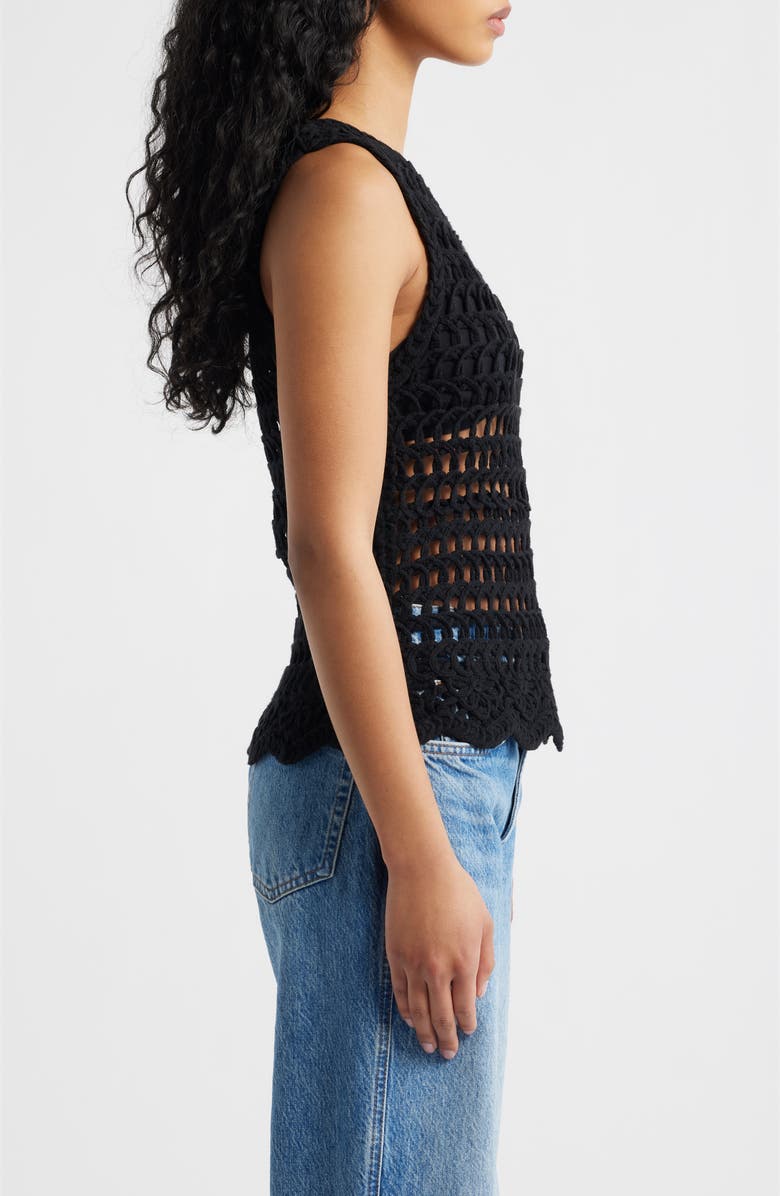 ICHI Knit Top, Alternate, color, Black