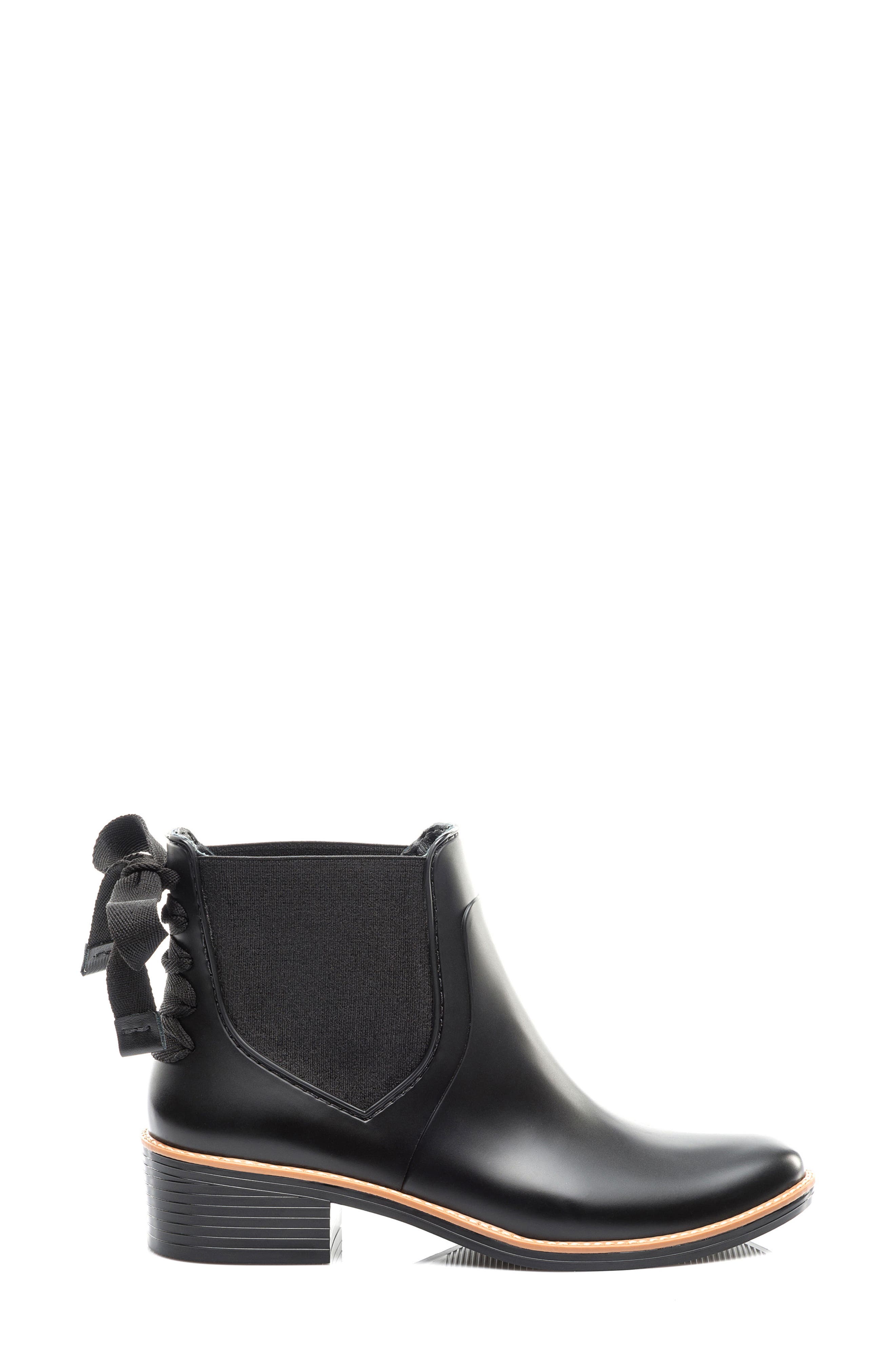 Bernardo Paxton Waterproof Rain Boot, Alternate, color, BLACK