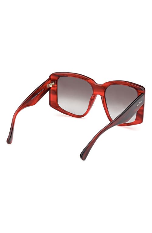 Max Mara Glimpse6 57mm Polarized Square Sunglasses