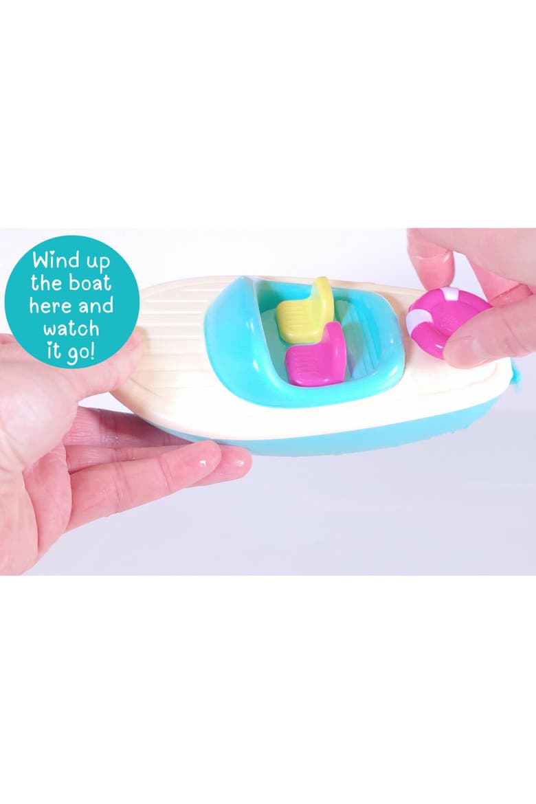 Bath Time Race Boat, Alternate, color, Multicolored