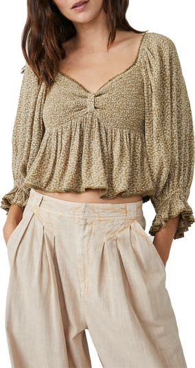 Free People Brittnee Print Smocked Peplum Top Nordstrom Free People Brittnee Print Smocked Peplum Top Nordstrom