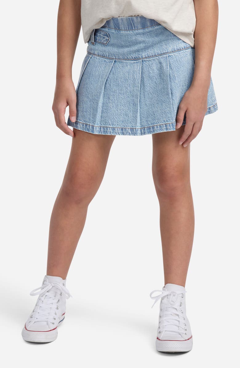 abercrombie kids Kids' Pleated Denim Skirt, Alternate, color, Twirl