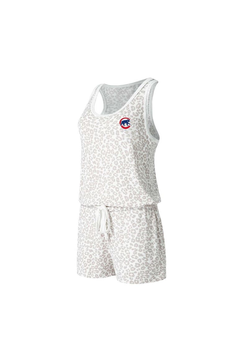 Women's Concepts Sport Cream Chicago Cubs Montana Hacci Knit Romper, Alternate, color, Cream