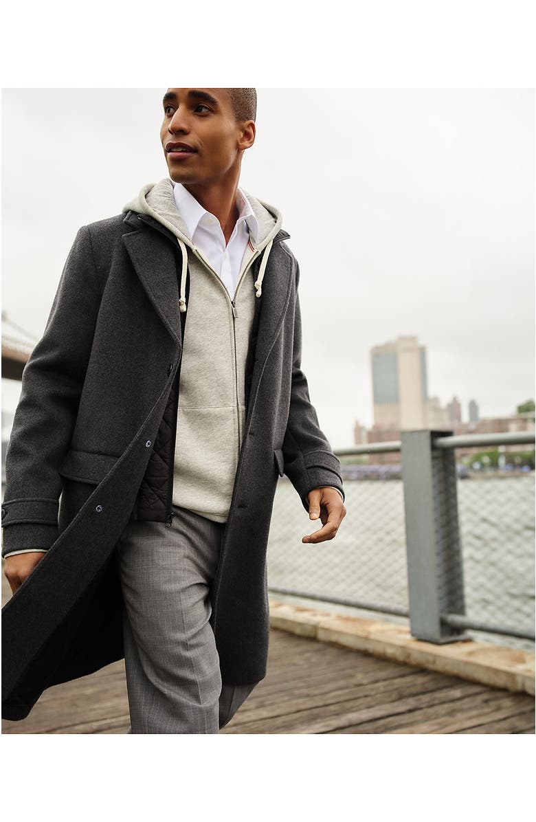 Lands' End Wool Blend Top Coat, Alternate, color, 