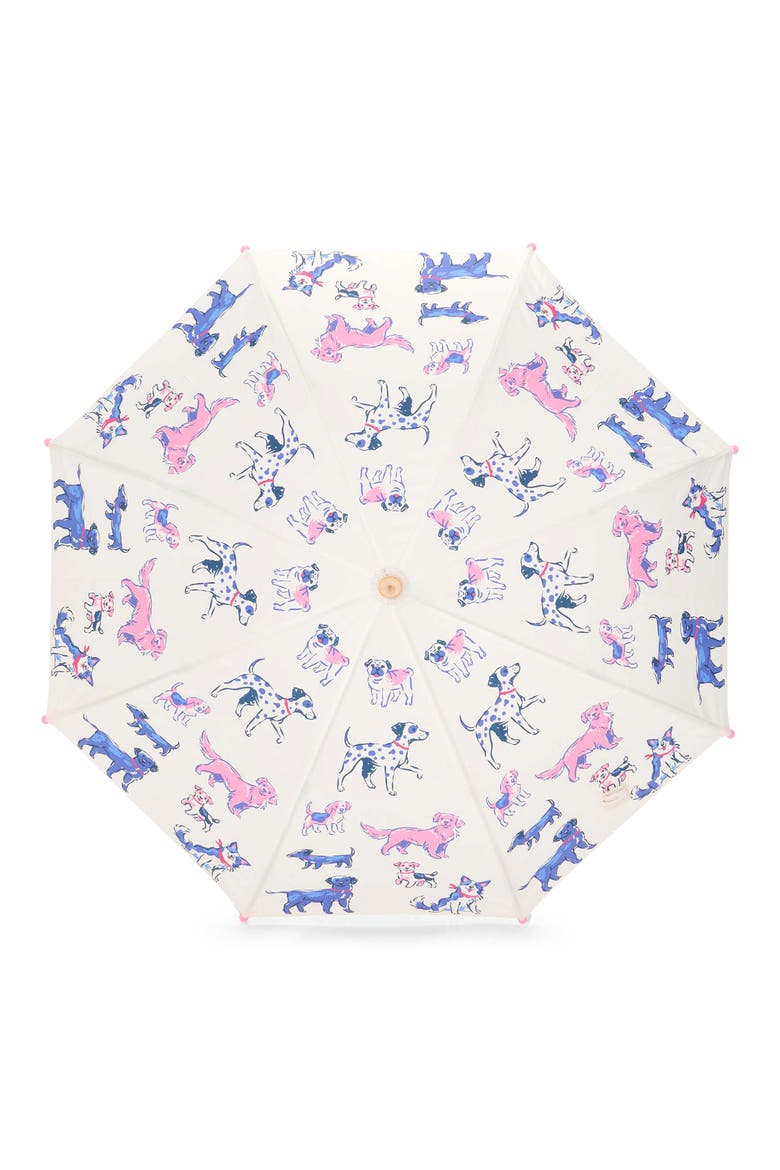 Kids' Little Pups Umbrella, Alternate, color, SEA SALT