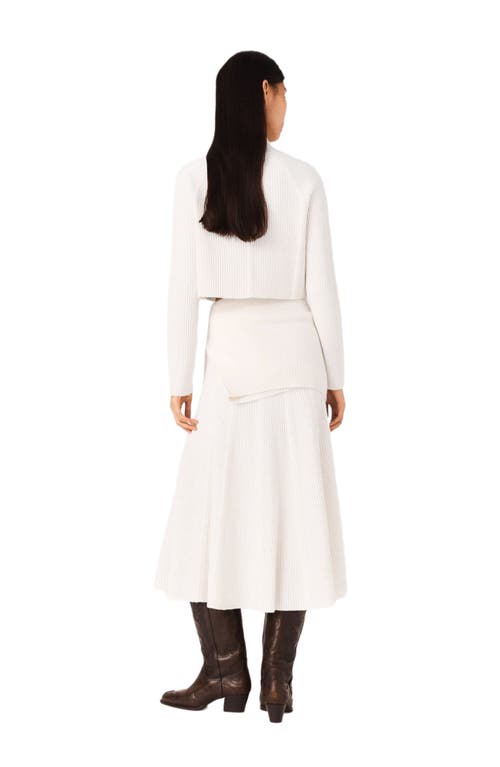 Maje High-neck Sweater In White