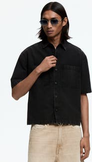 H&M Relaxed Fit Cotton Canvas Shirt