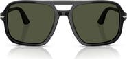 Persol 58mm Pilot Sunglasses