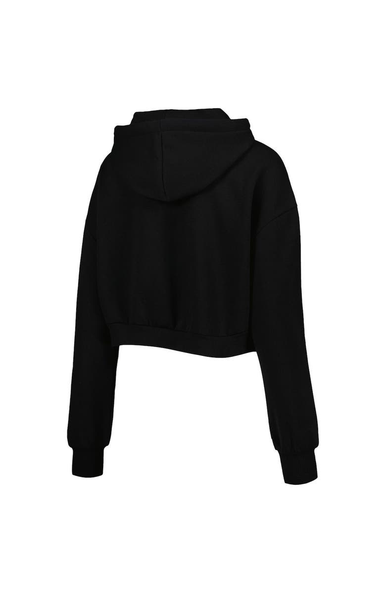 THE WILD COLLECTIVE Women's The Wild Collective Black Cleveland Browns Cropped Pullover Hoodie, Alternate, color, Black