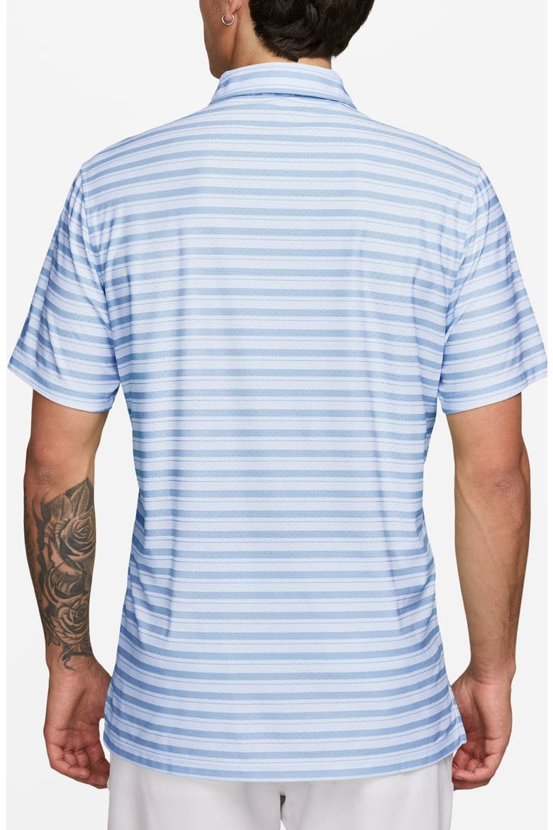 Stripe Dri-FIT Perforated Golf Polo, Alternate, color, HYDROGEN BLUE/ BLUE