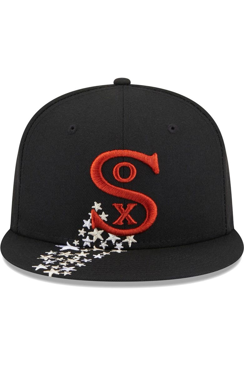 Men's New Era Black Chicago White Sox  Meteor 59FIFTY Fitted Hat, Alternate, color, Black