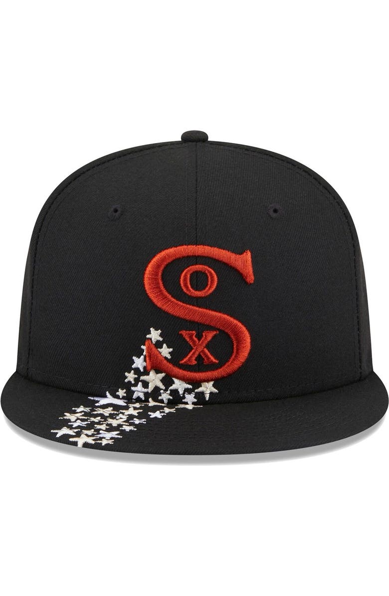New Era Men's New Era Black Chicago White Sox Meteor 59FIFTY Fitted Hat, Alternate, color, Black