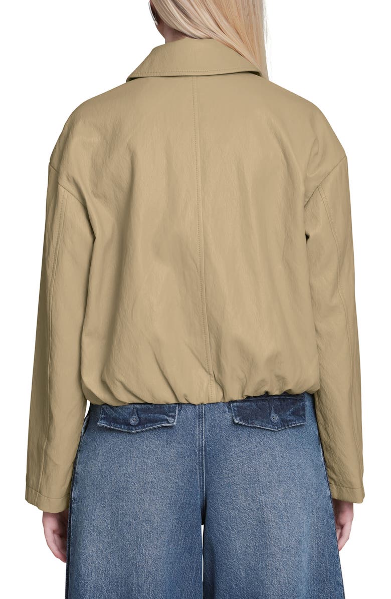 Avec Les Filles Faux Leather Jacket, Alternate, color, Ochre