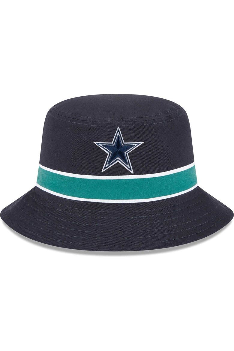 Men's New Era Navy/Camo Dallas Cowboys Reversible Bucket Hat, Main, color, Navy