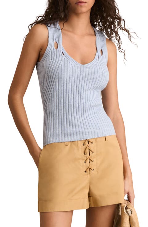 Alethia Cutout Rib Tank