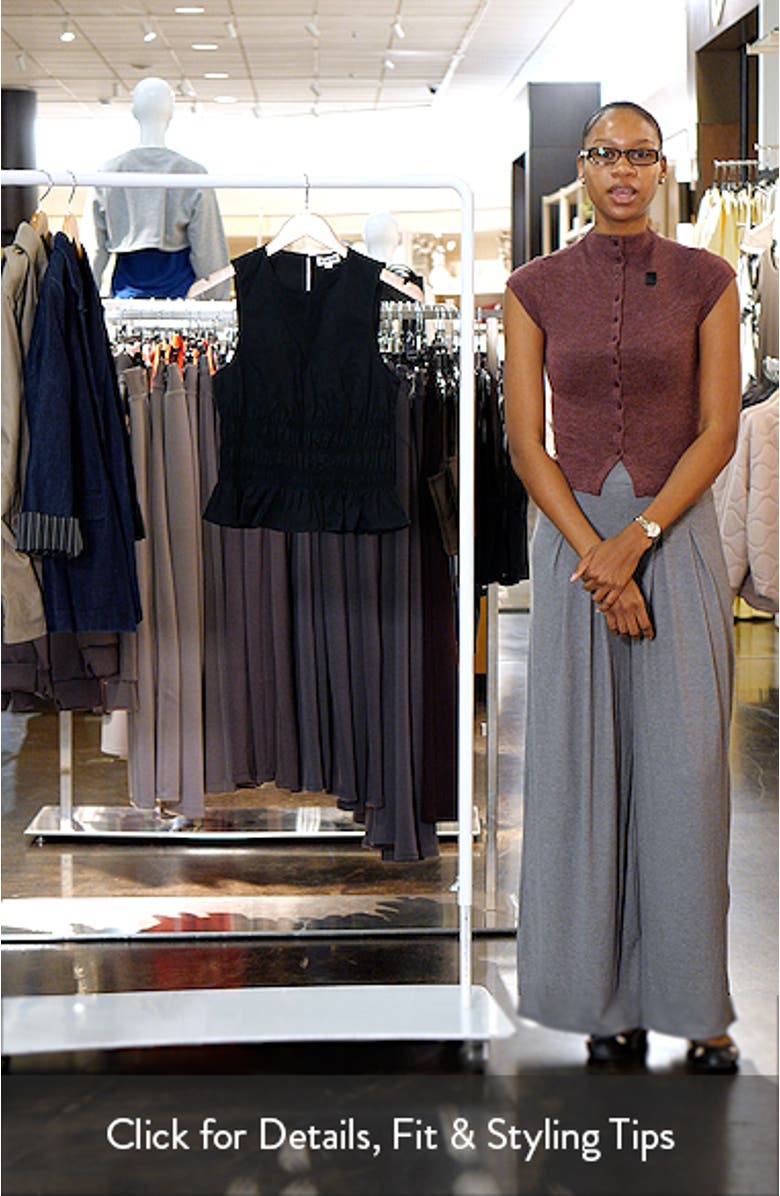 Culver Smocked Sleeveless Top, sales video thumbnail