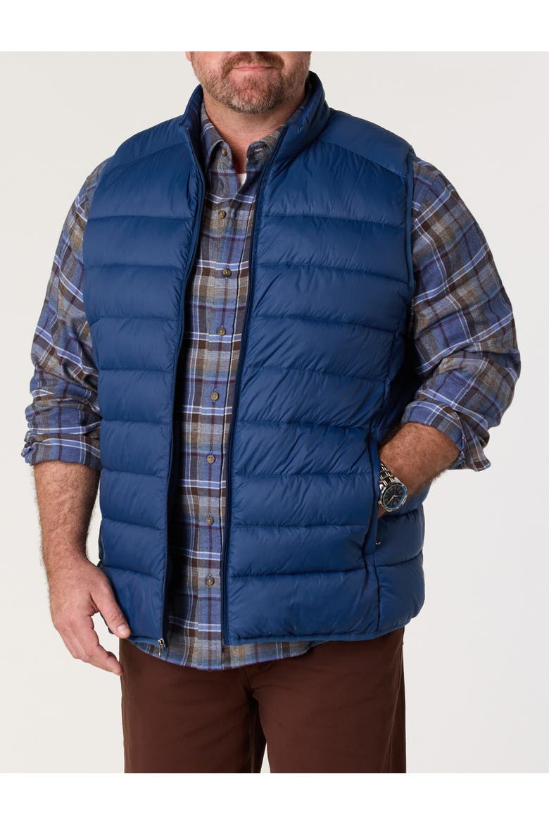 Big & Tall Puffer Vest, Main, color, BLUE