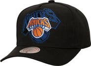 Mitchell & Ness Men's Mitchell & Ness  Black New York Knicks Tilted Pro Pinch Adjustable Hat