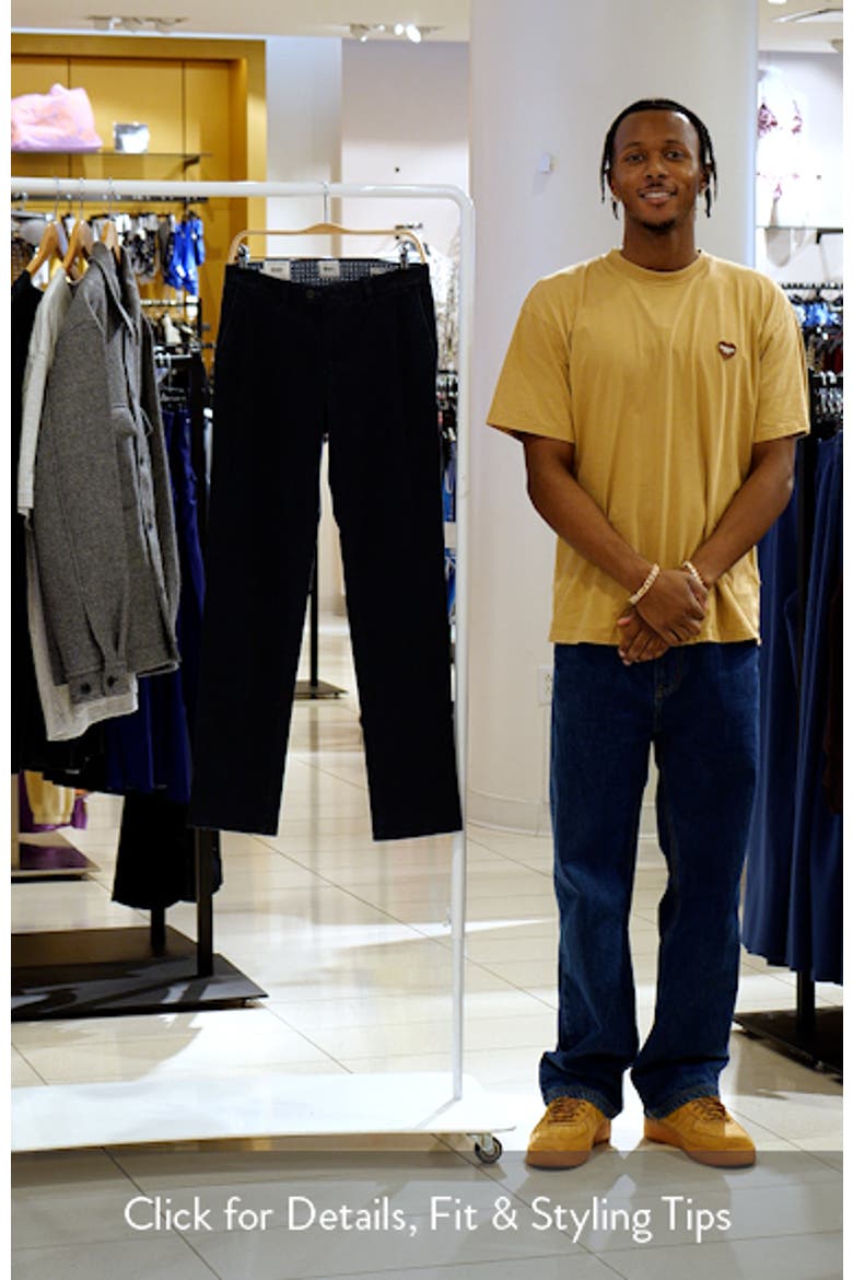 Fabio Flat Front Cotton Blend Pants video