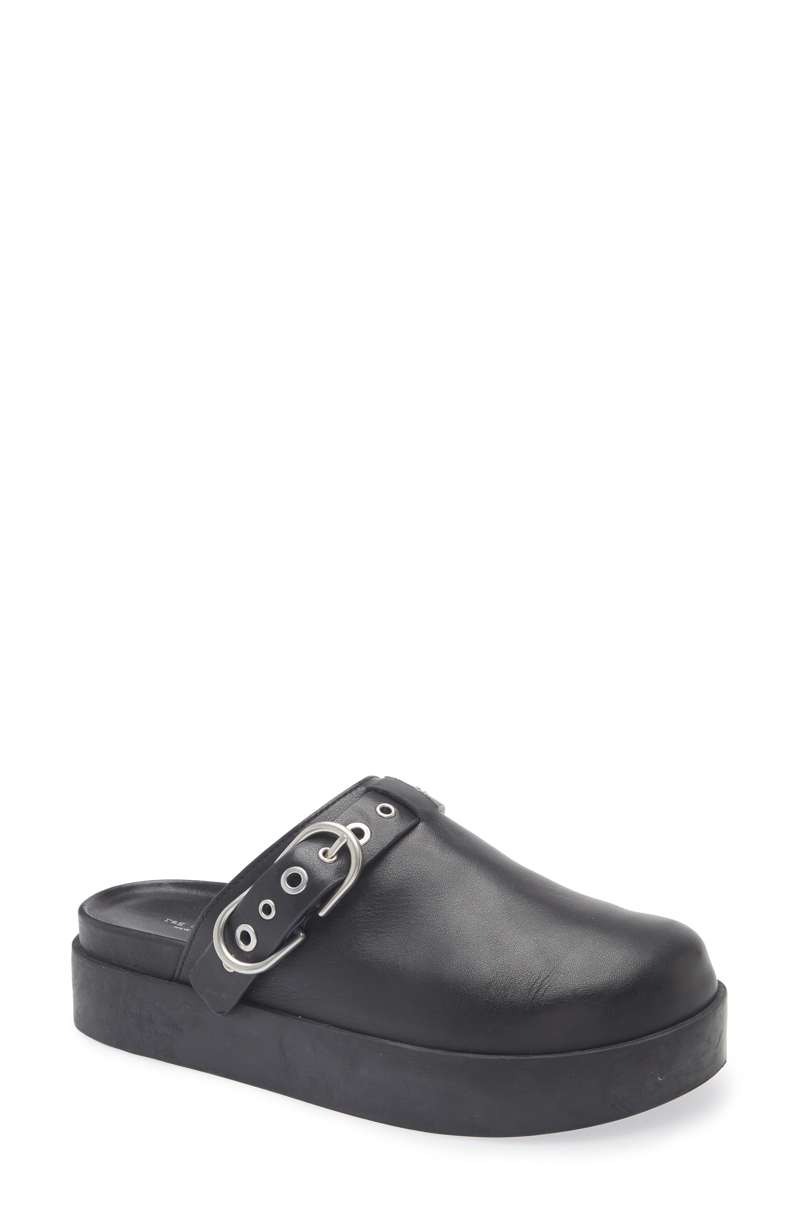 rag & bone Geo Buckle Platform Mule