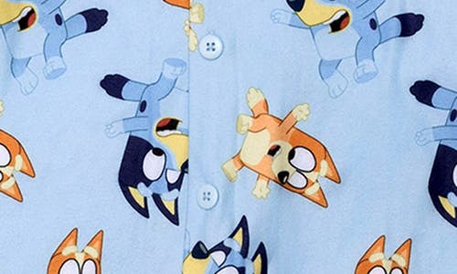 Ame Bluey Fitted Two-piece Pajamas In Blue