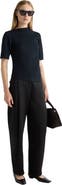 Modern Citizen Pauline Ribbed Asymmetric Neck Top