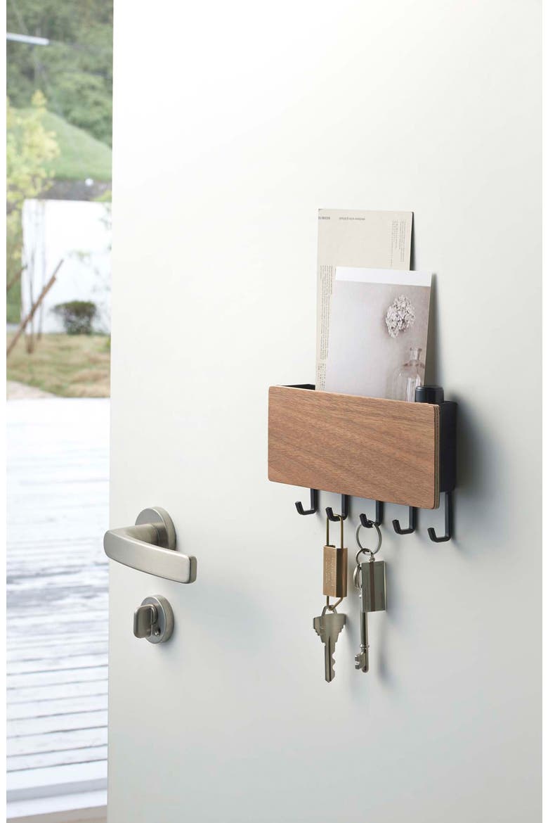 Magnetic Key Rack, Alternate, color, WALNUT