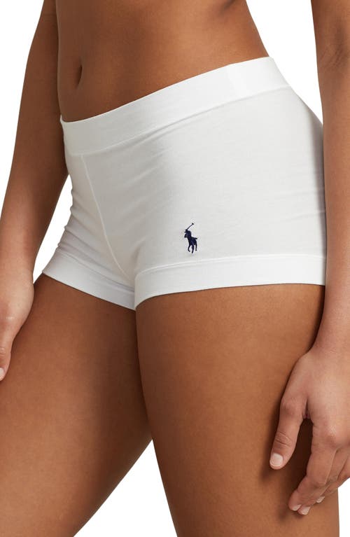 Polo Ralph Lauren Stretch Cotton Girlshorts In White