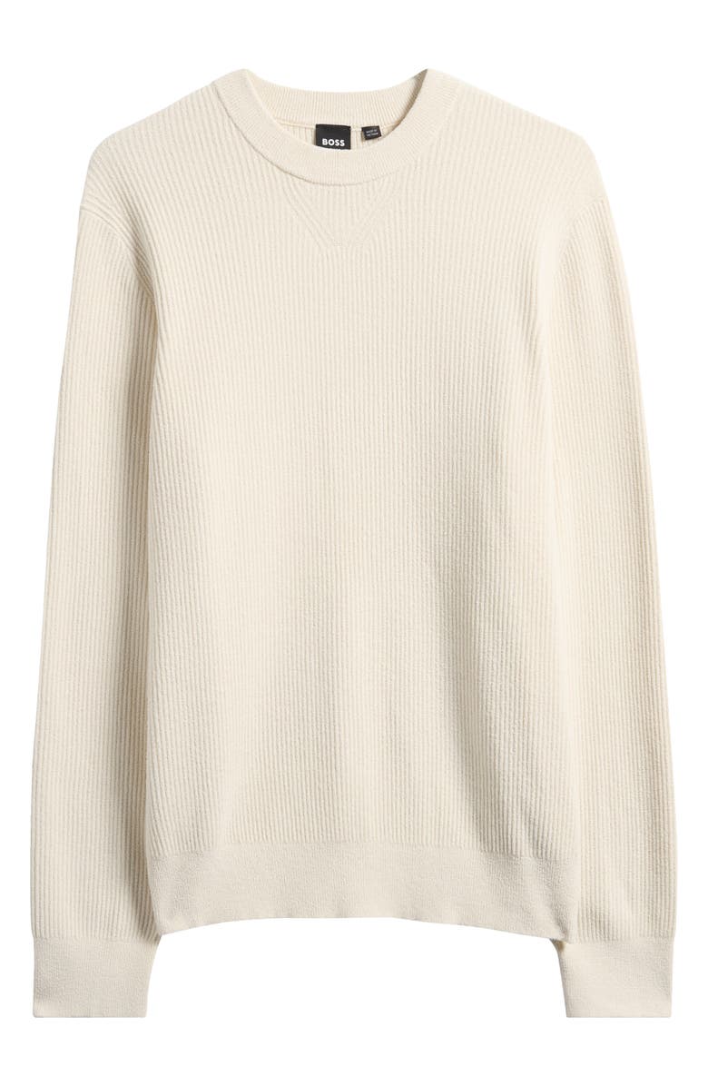 BOSS Horso Crewneck Sweater, Alternate, color, Open White