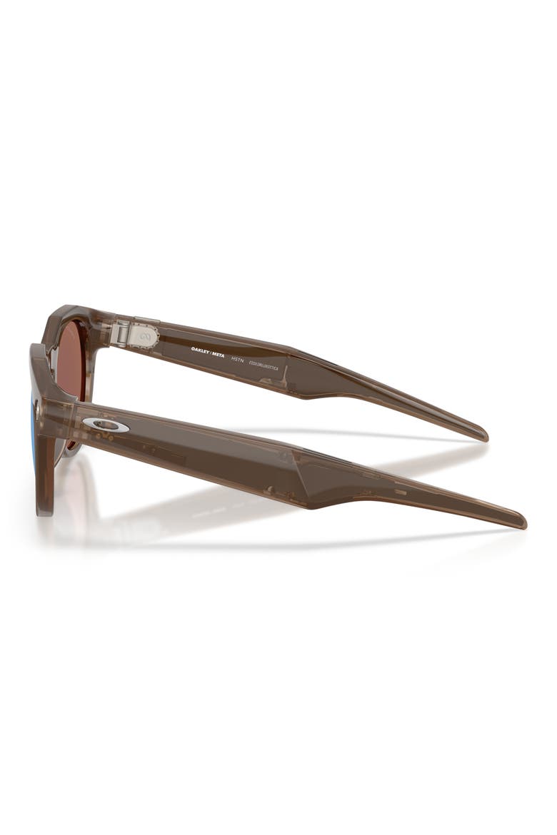 Gender Inclusive HSTN 51mm Polarized Round Sunglasses, Alternate, color, BROWN SMOKE / PRIZM