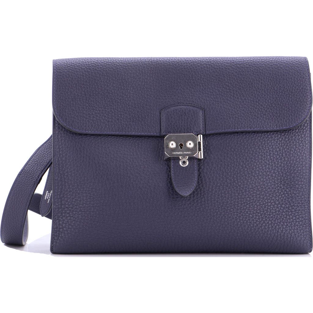 Pre-owned Hermes Hermes Sac A Depeches Messenger Bag Togo 29 In Purple