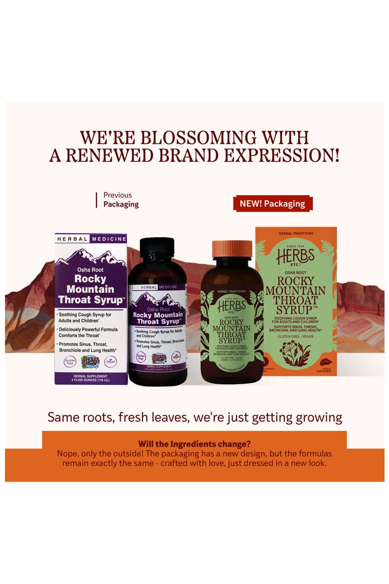 Rocky Mountain Throat Syrup - Supports Throat Wellness - Soothing Lung Health Support - Supports Sinus, Throat, Bronchiole & Lung Health - Gluten-Free & Vegan - 4 fl oz, Alternate, color, No Color