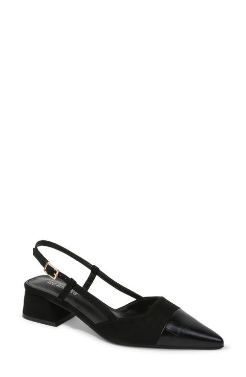Slingback Block Heel Pump