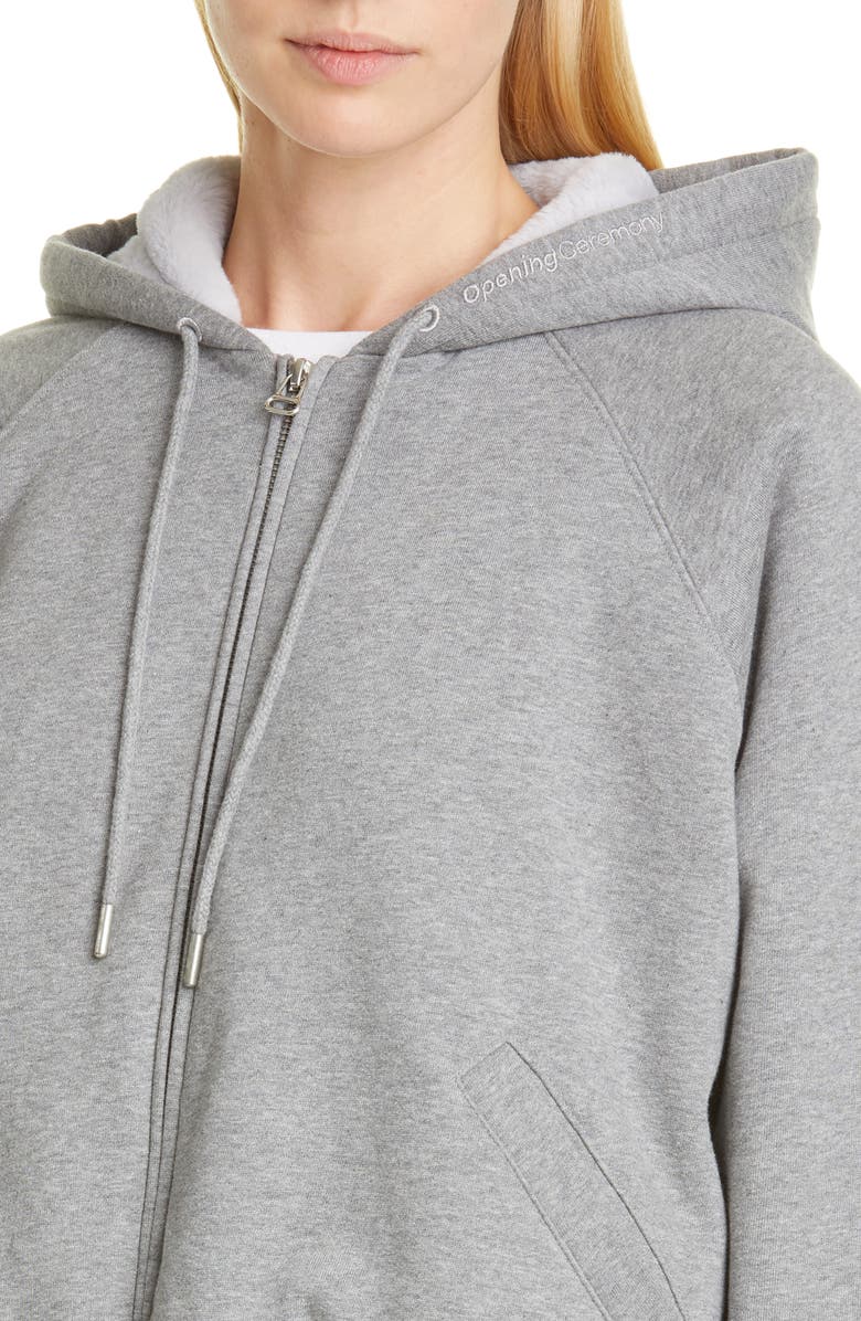 Opening Ceremony Zip Cotton Hoodie, Alternate, color, 