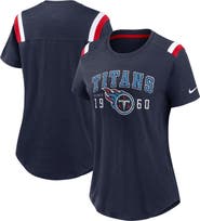 Nike Women's Nike  College Navy Tennessee Titans Historic Slub Fashion T-Shirt