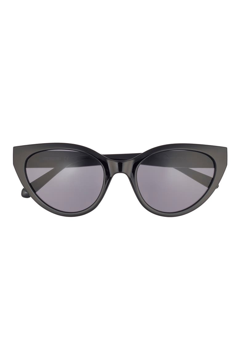MOL064/S 53mm Cat Eye Sunglasses, Main, color, BLACK