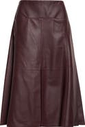 Alaïa Slit Leather Skirt