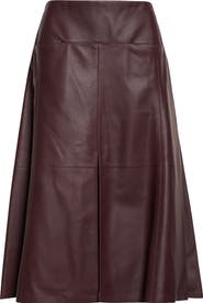 Alaïa Slit Leather Skirt