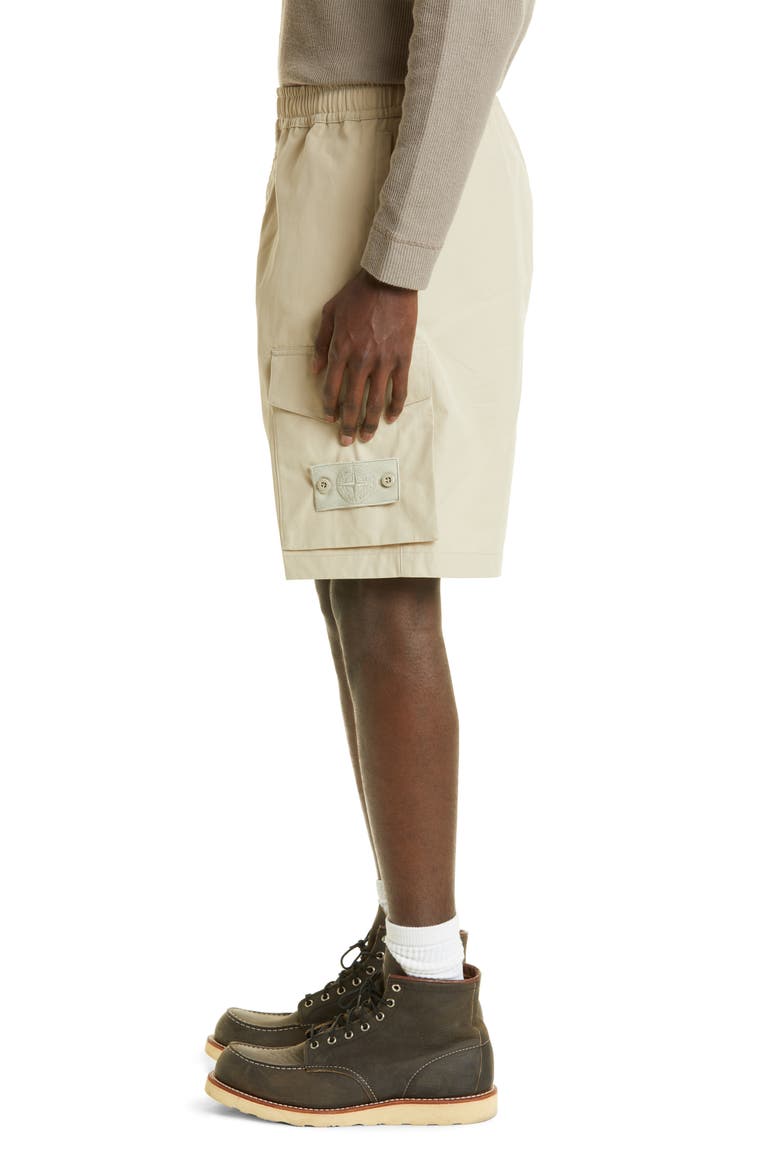 Cotton Bermuda Shorts, Alternate, color, BEIGE