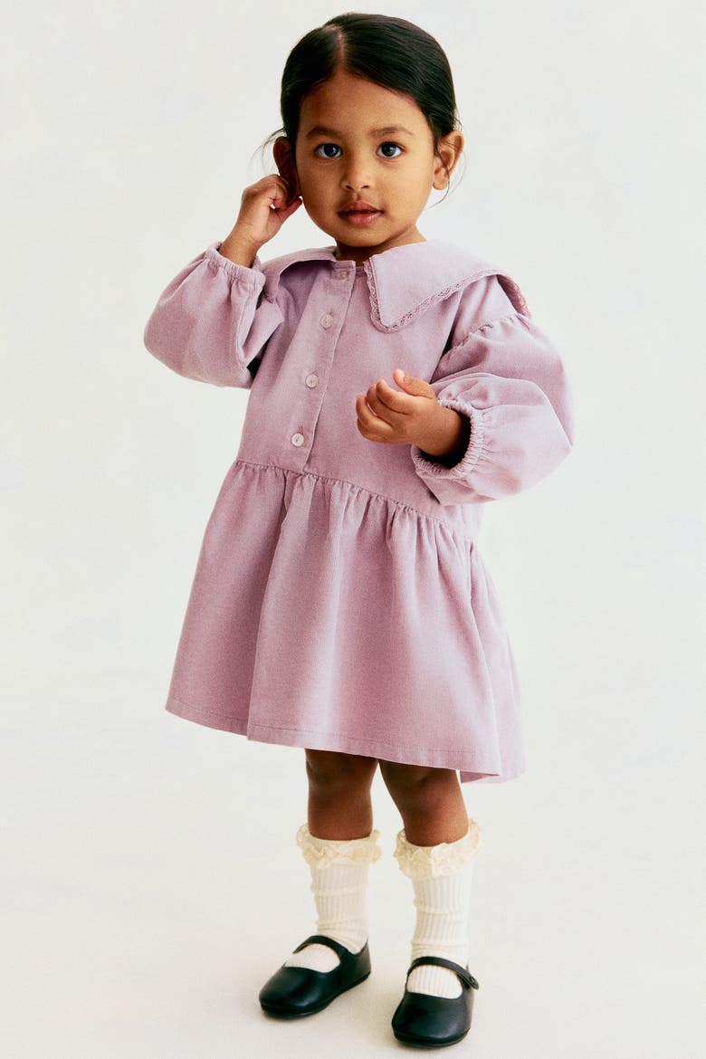 Cotton Corduroy Dress, Alternate, color, Light purple