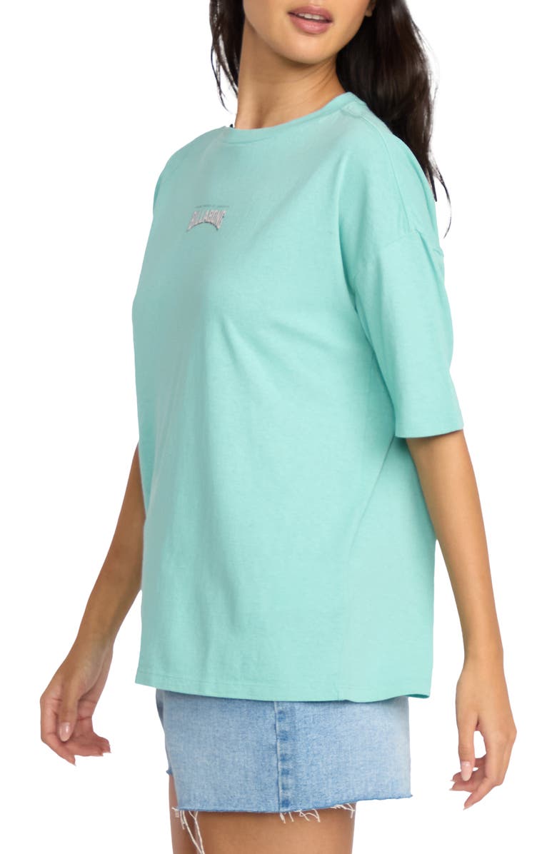 Billabong Reach for Sunshine Oversize Graphic T-Shirt, Alternate, color, Misty Blue