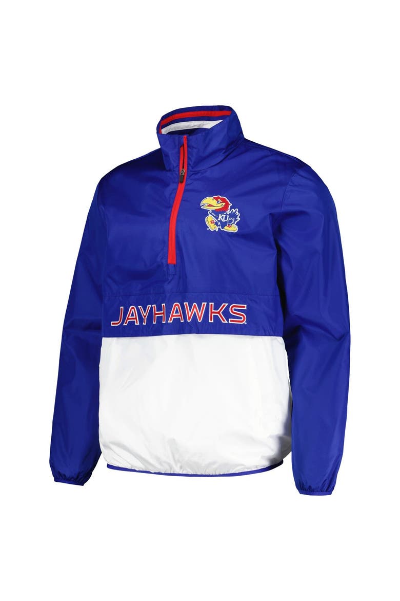 Men's G-III Sports by Carl Banks Royal Kansas Jayhawks Cornerman Half-Zip Top, Alternate, color, Royal