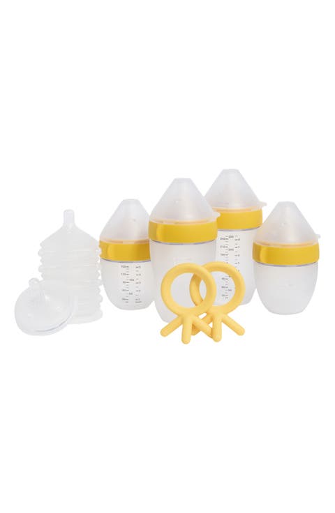 Newborn Starter Baby Bottle & Teething Ring Set