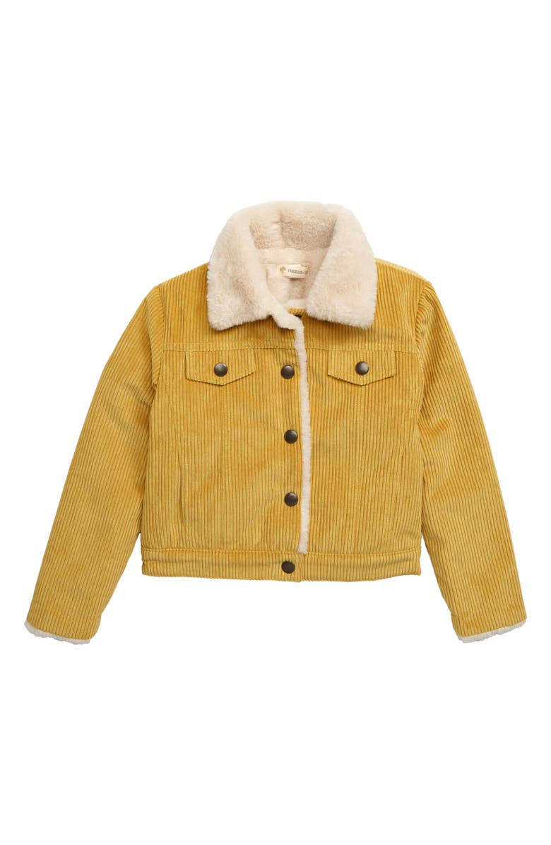 Tucker + Tate Faux Fur Collar Corduroy Jacket, Main, color,