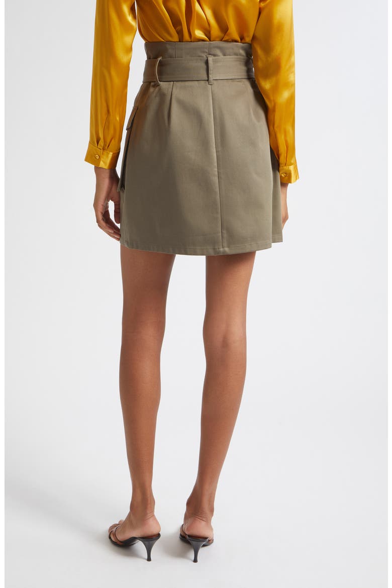 Maelis High Rise Paperbag Cargo Miniskirt, Alternate, color, SMOKEY OLIVE
