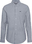 Barbour Cresswell Stripe Cotton Seersucker Button-Down Shirt